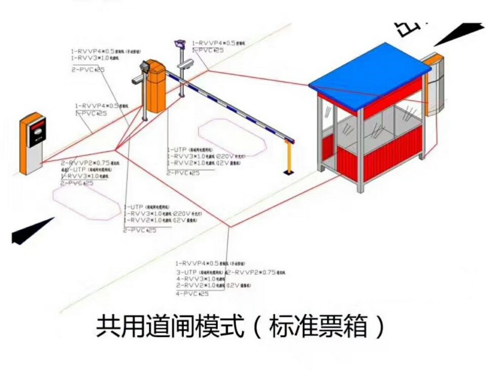 廉江市单通道模式停车系统